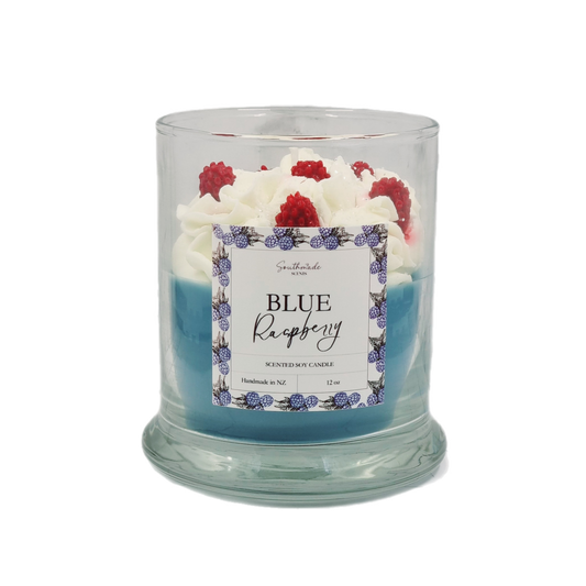 Blue Raspberry Dessert Soy Candle