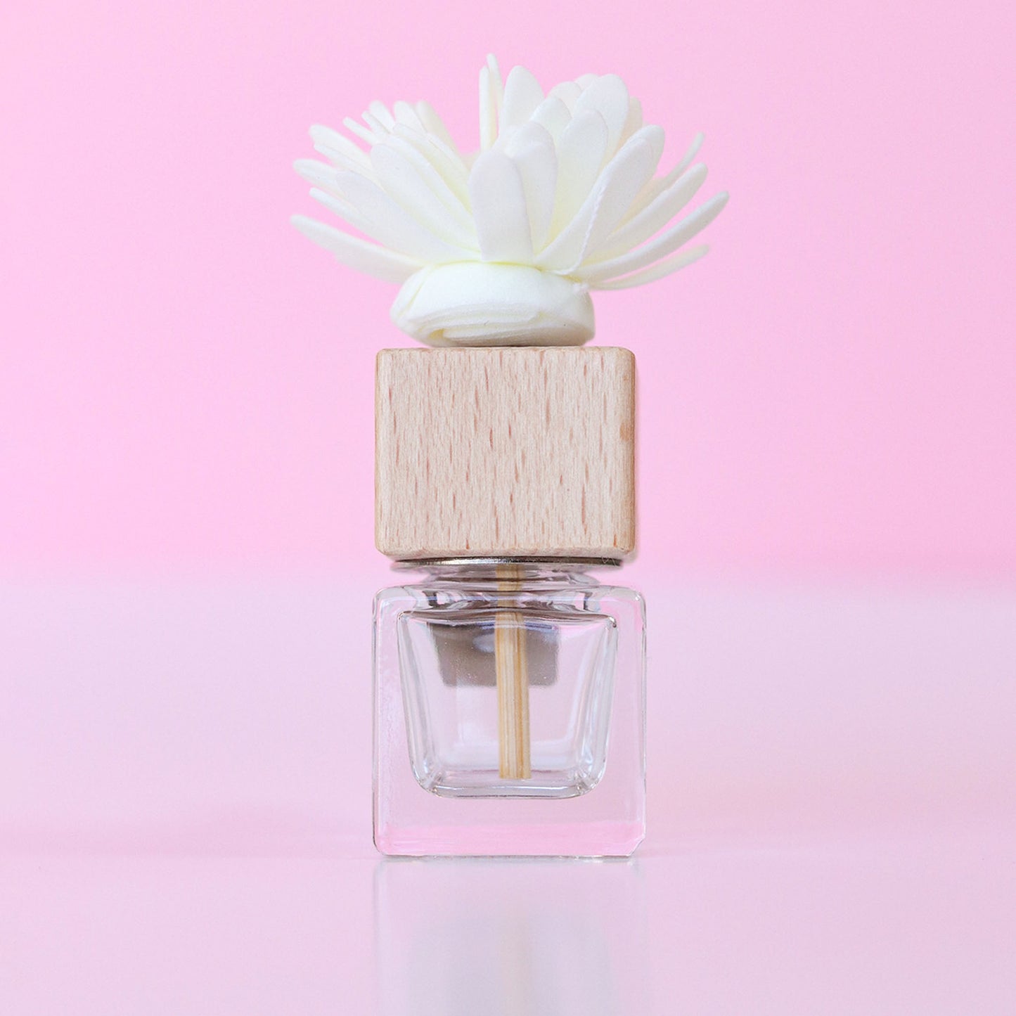 White Flower Clip Car Diffuser