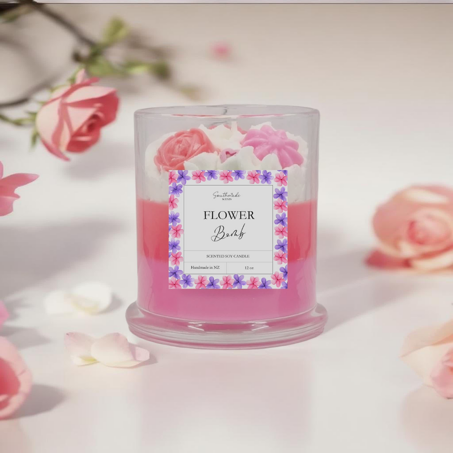 Flower Bomb Dessert Soy Candle