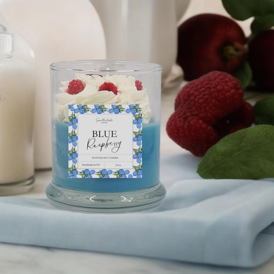 Blue Raspberry Dessert Soy Candle