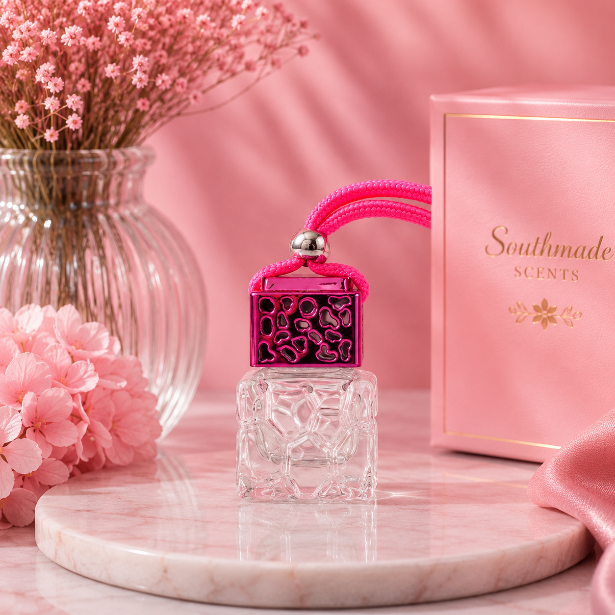 Pink Hanging Car Diffuser