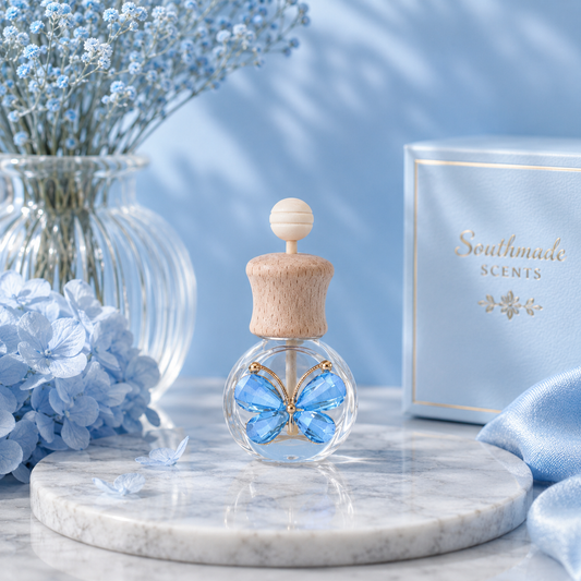 Blue Butterfly Clip Car Diffuser