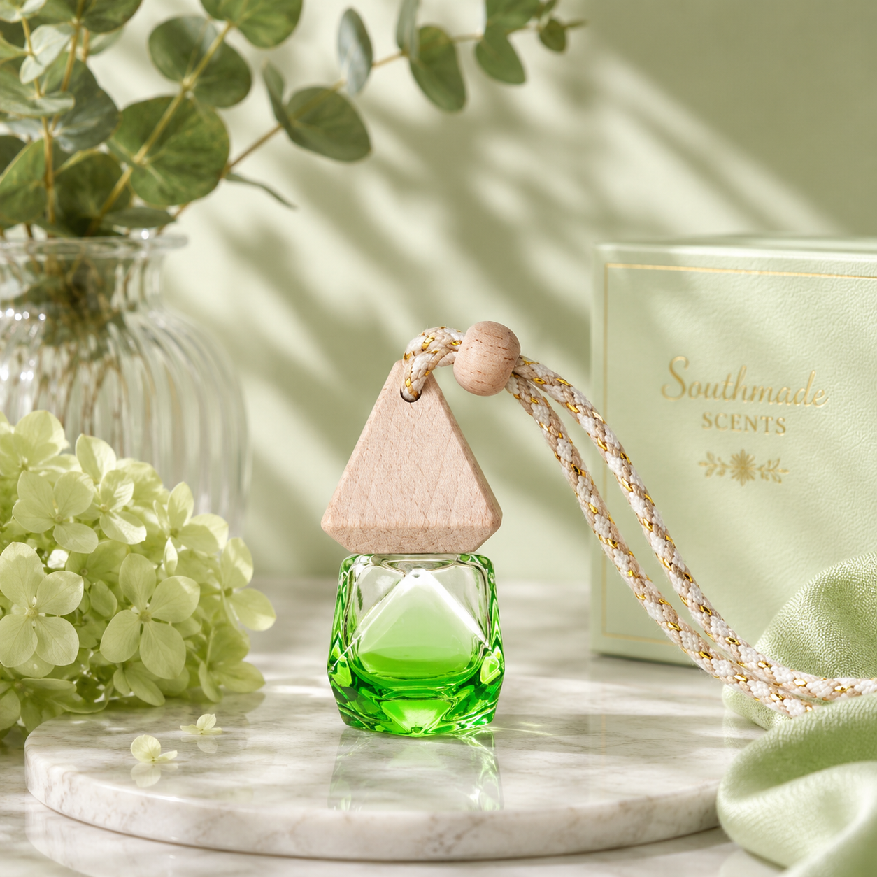 Emerald Green Hanging Car Diffuser